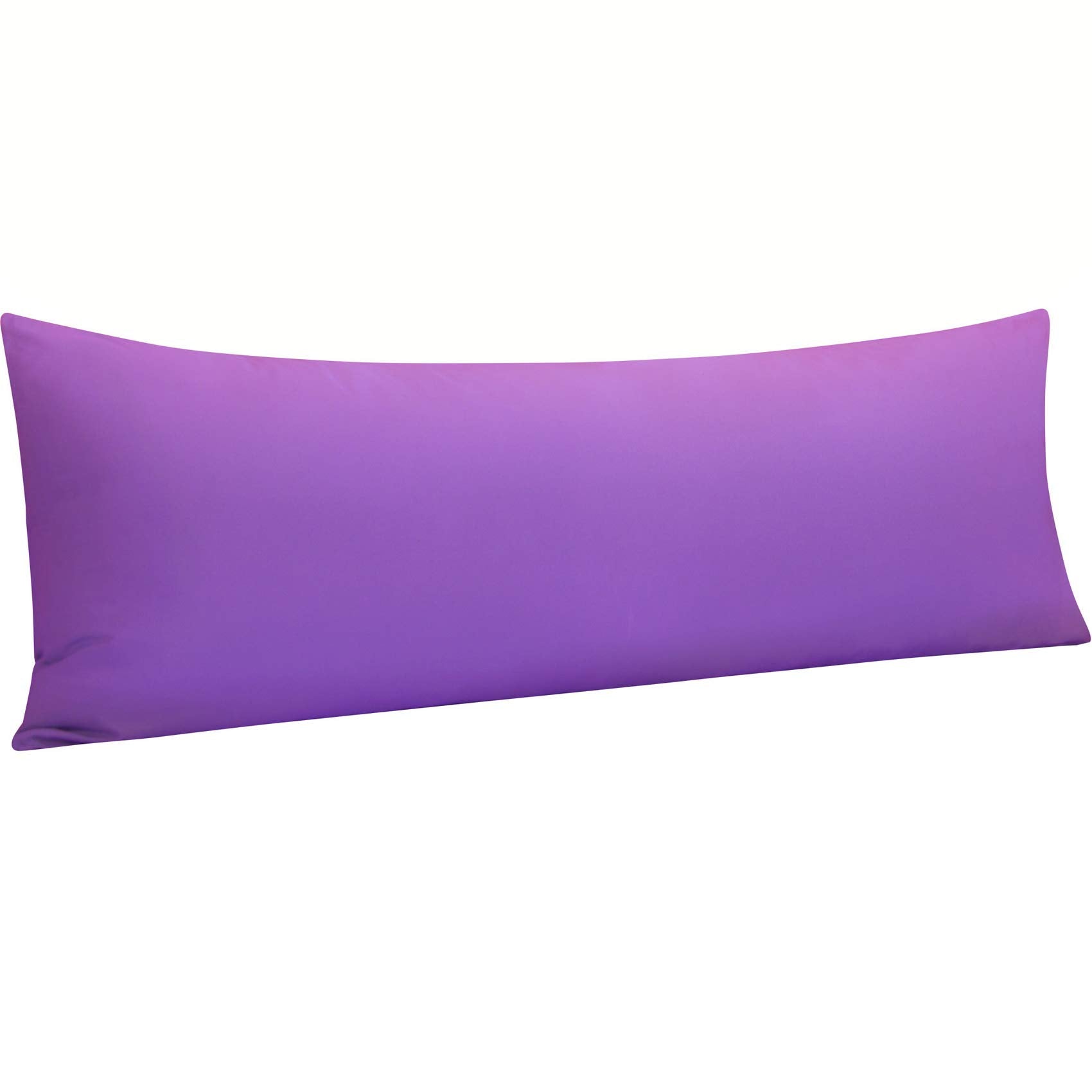 Ntbay Body Pillowcase - Brushed Microfiber 20X54 Pillowcase - Soft, Wrinkle-Free, Fade-Resistant, Stain-Resistant, Purple Body P