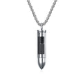 Rnivida American Flag Urn Necklaces for Ashes, Stainless Steel Urn Pendant for Human Pet Ashes, Memorial Cremation Jewelry for M