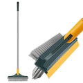 ERBIL Toilet Cleaning Brush with Wiper Tiles Cleaning Bathroom Brushs Floor Scrub Brush with Long Handle 120 Rotate Home Kitchen