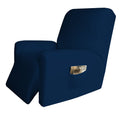 Easy-Going 4 Pieces Microfiber Stretch Recliner Slipcover – Spandex Soft Fitted Sofa Couch Cover, Washable Furniture Protector With Elastic Bottom For Kids, Pet(Recliner, Navy)