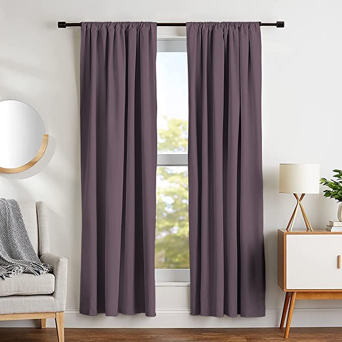 Parda Online Room Darkening Curtain for Bedroom | Thermal Insulated | Rod Pocket | Blackout | Noise Reducing | Plain Solid Windo
