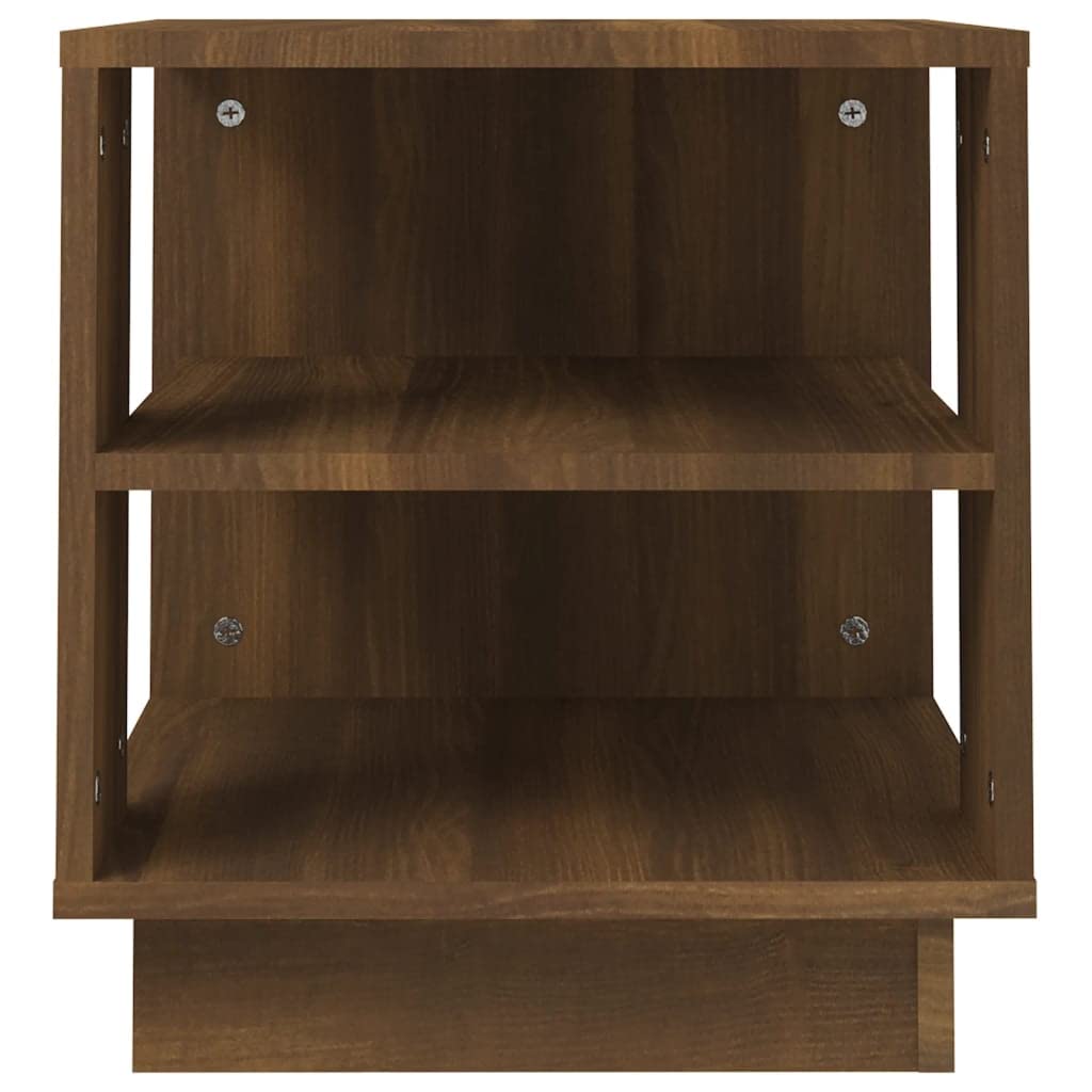 INLIFE Coffee Table Brown Oak 15.7&quot;x15.7&quot;x16.9&quot; Engineered Wood