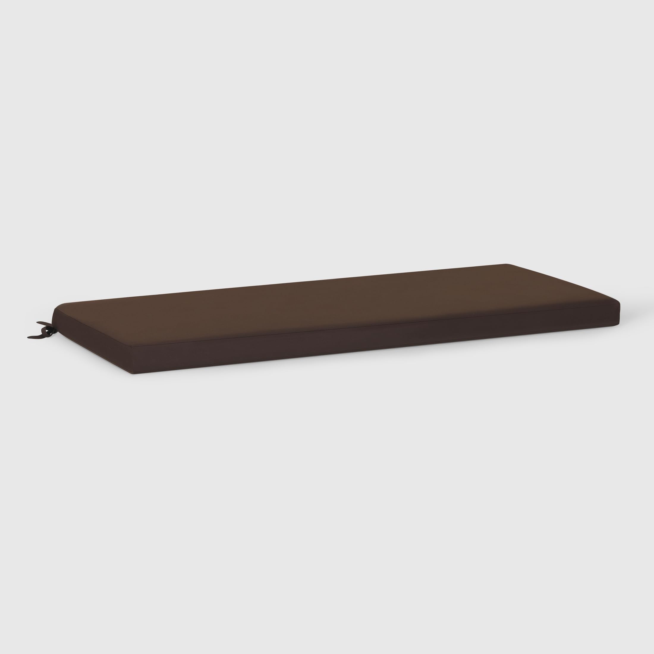 Westintrends Solace Water Resistant Outdoor Patio Bench Seat Cushion, 48 X 18, Brown