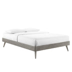 Modway Margo Full Wood Platform Bed Frame In Gray