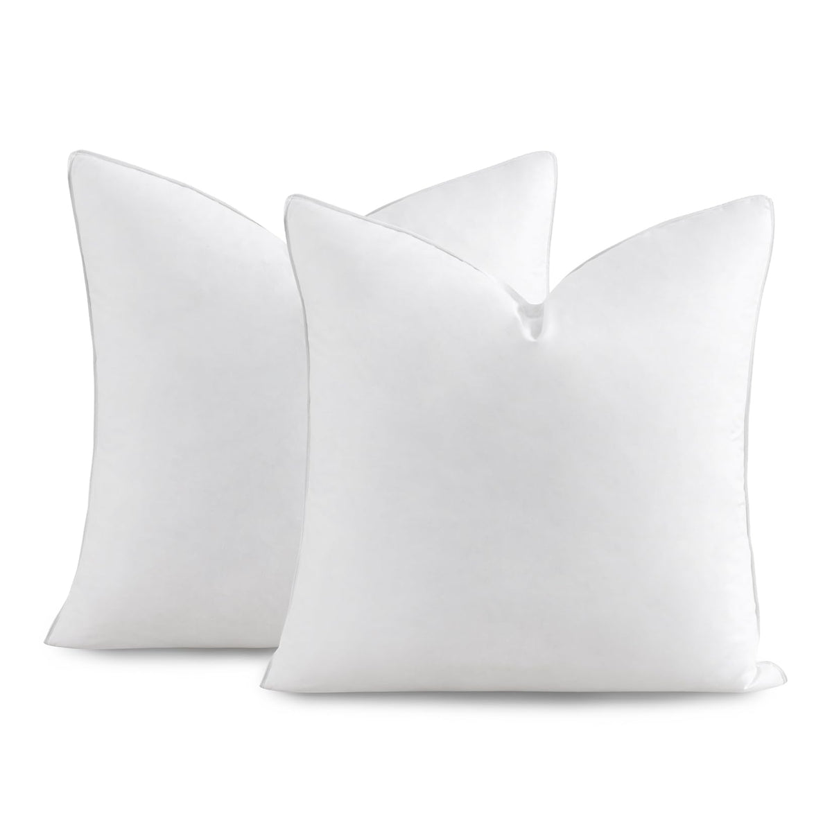 Sleepman Throw Pillow Inserts 26' X 26' (Pack Of 2, White) Down Feather Pillow Stuffer Premium Decorative Pillows For Sofa Cou