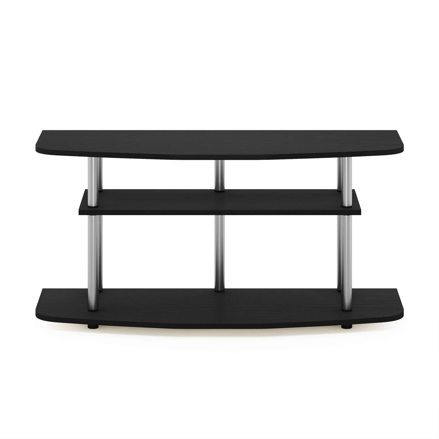 Furinno Frans Turn-N-Tube Tv Stand For Tv Size Up To 43 Inch, 3-Tier, White Oak