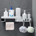 Vroxy Multi Use Kitchen Bathroom Corner Shelf Wall Holder Storage Rack Bathroom Rack Storage Box Strong Magic Sticker Shower Rac