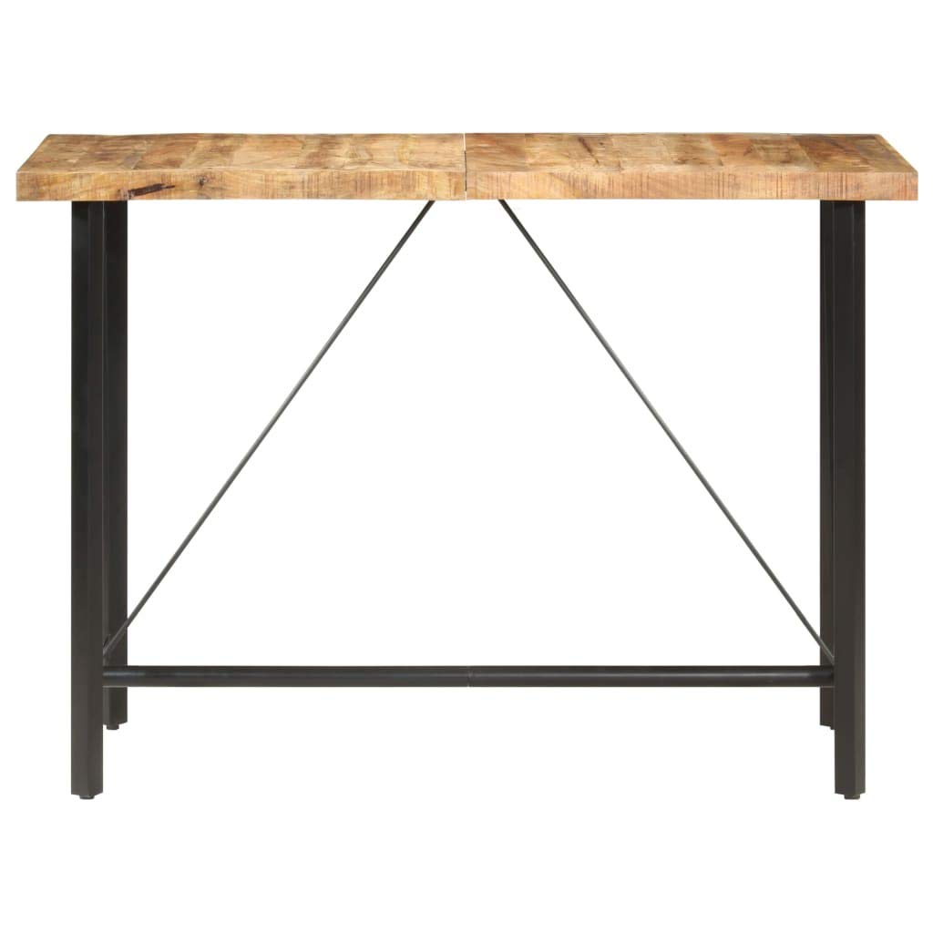 vidaXL Bar Table 59.1&quot;x27.6&quot;x42.1&quot; Rough Mango Wood