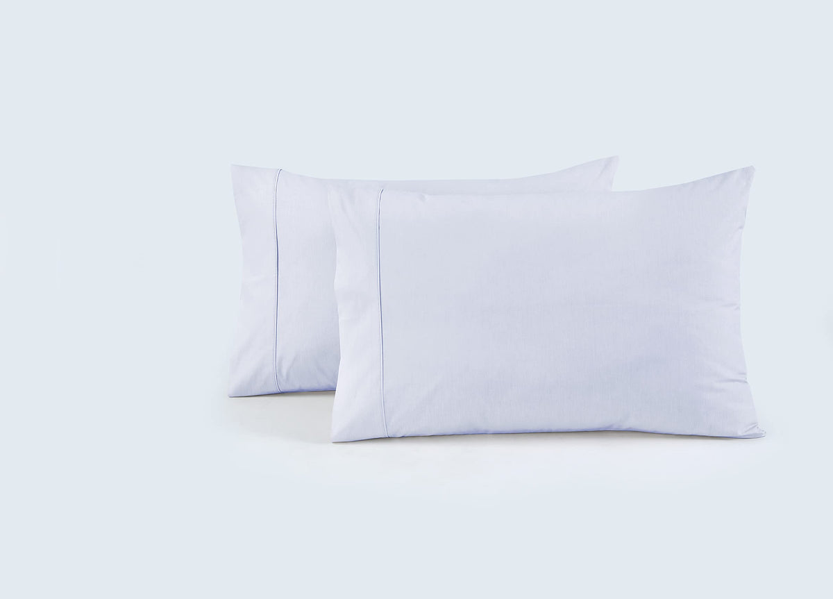 Shandreamz 100% Shandreamz 100% Cotton Percale Pillowcases, Breathable Pillow Covers, Airy Light Weight Fabric, Moisture Wicking