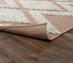 Kosas Home Warren Area Rug, Bedroom, Kitchen Living Room, 2' X 3', Blue/Ivory