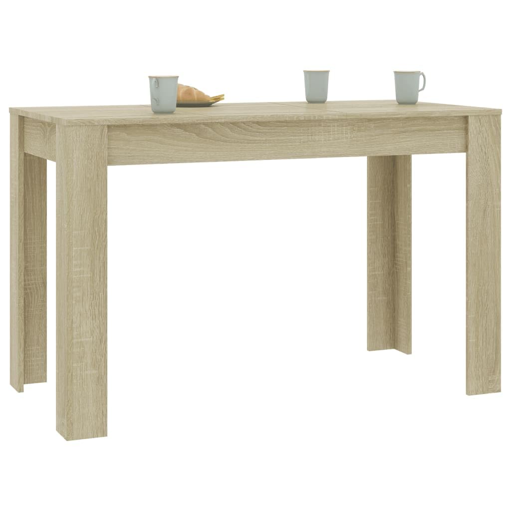 vidaXL Dining Table Sonoma Oak 47.2&quot;x23.6&quot;x29.9&quot; Chipboard