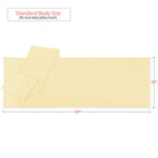 Nestl Body Pillow Cover - Soft Body Pillow Pillowcase - Lightweight Custard Yellow Pillowcase - Microfiber Body Pillow Case Cover - 20X54 Inches - Envelope Closure, Set Of 2
