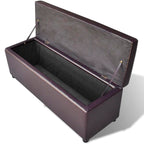 vidaXL Brown Wooden Storage Bench