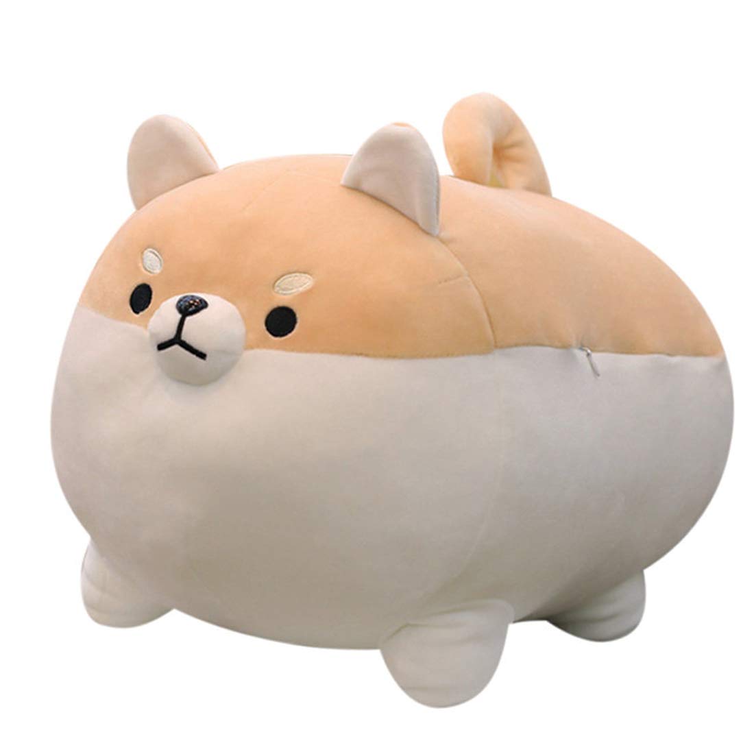 Ehotong Shiba Inu Dog Plush Pillow, Corgi Stuffed Animal Plush Toy Hug Pillow Gifts For Girl Boy (Brown, 15.7In)