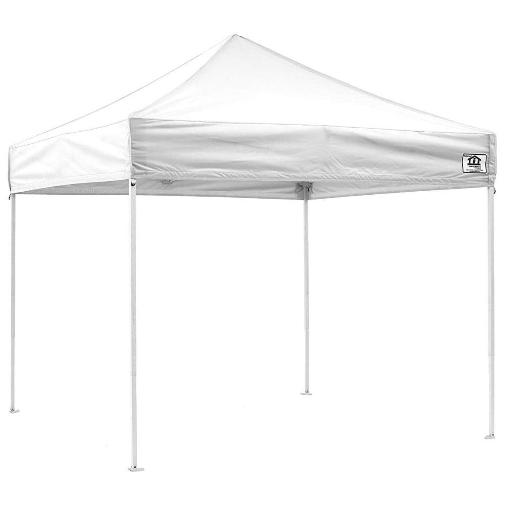 Impact Canopy 10' X 10' Canopy Tent, Uv Coated, Pop Up Tent Includes Roller Bag, White