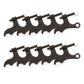 Design House 181933 Hollow Core Hinge Pin Stop Wall Protector With Rubber Tip Adjustable Door Stoppers, 5-Pack, Oil Rubbed Bronz