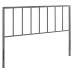 Modway Tatum Modern Farmhouse Metal Queen Headboard In Black