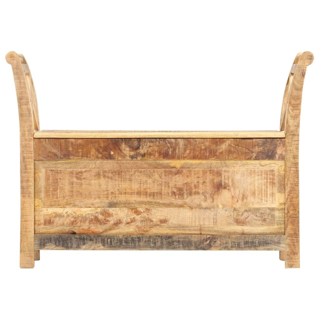Solid Mango Wood Hall Bench - Thumbnail 2