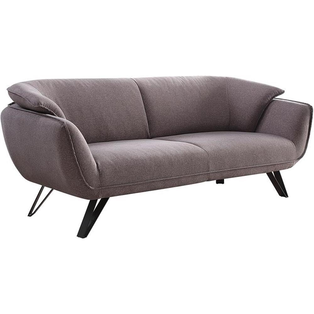 Acme Dalya Upholstered Wooden Frame Sofa in Gray