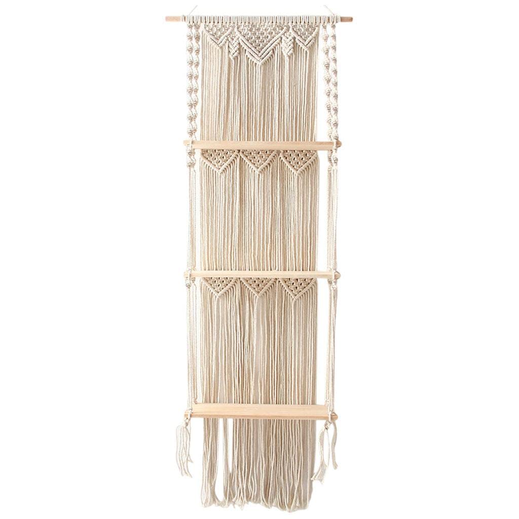Zoomella Macrame Wall Hanging Handwoven Cotton Rope Tapestry Shelf Organizer For Homehome & Garden|Home Dacor|Tapestries