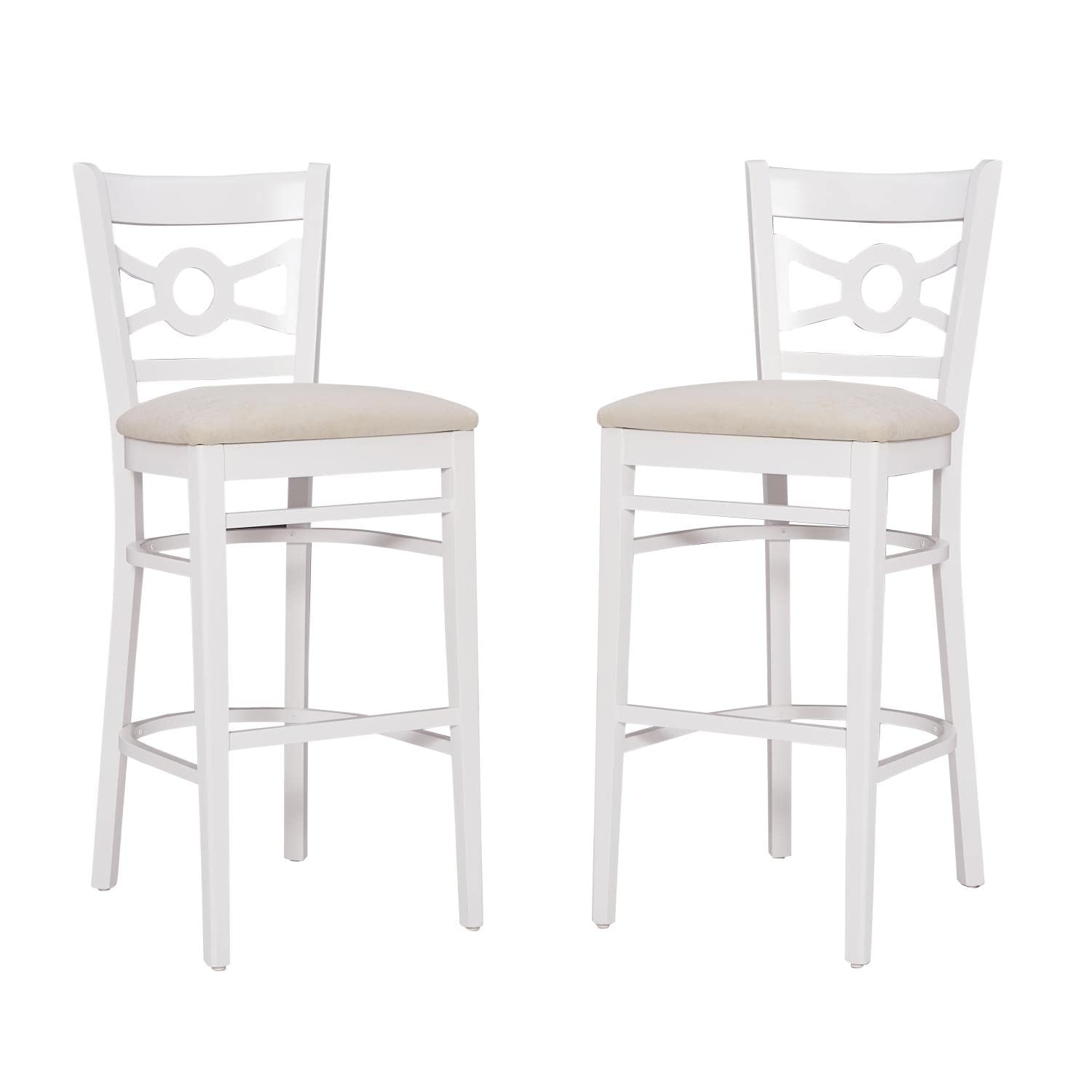 Teresa White Barstool W Uph Seat