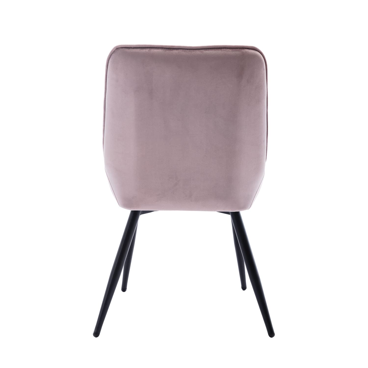 Techni Mobili Modern Contemporary Velvet (Set of 2) Chair, One Size, Pink