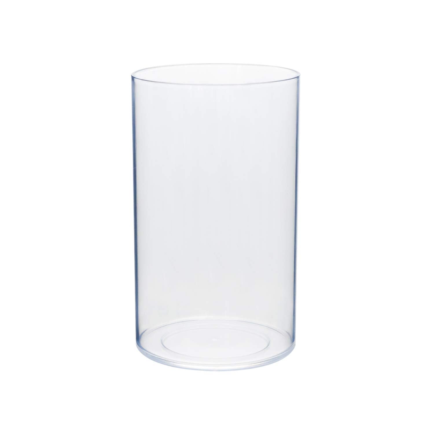 Royal Imports Flower Vase Acrylic Cylinder - Decorative Centerpiece for Home or Wedding - Non Breakable Plastic, 5''X8'' Tall Ro