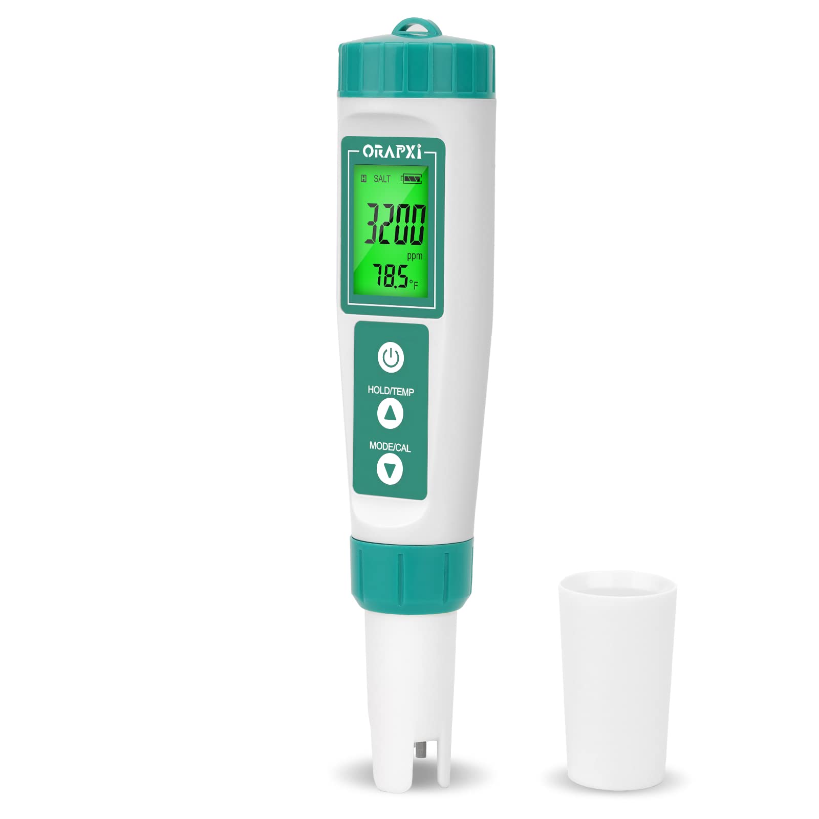 Orapxi Salt Water Pool Tester Professional Salinity Meter For Sodium Chloride Swimming Pool And Spa Salt Tester Range 0-9000Ppm