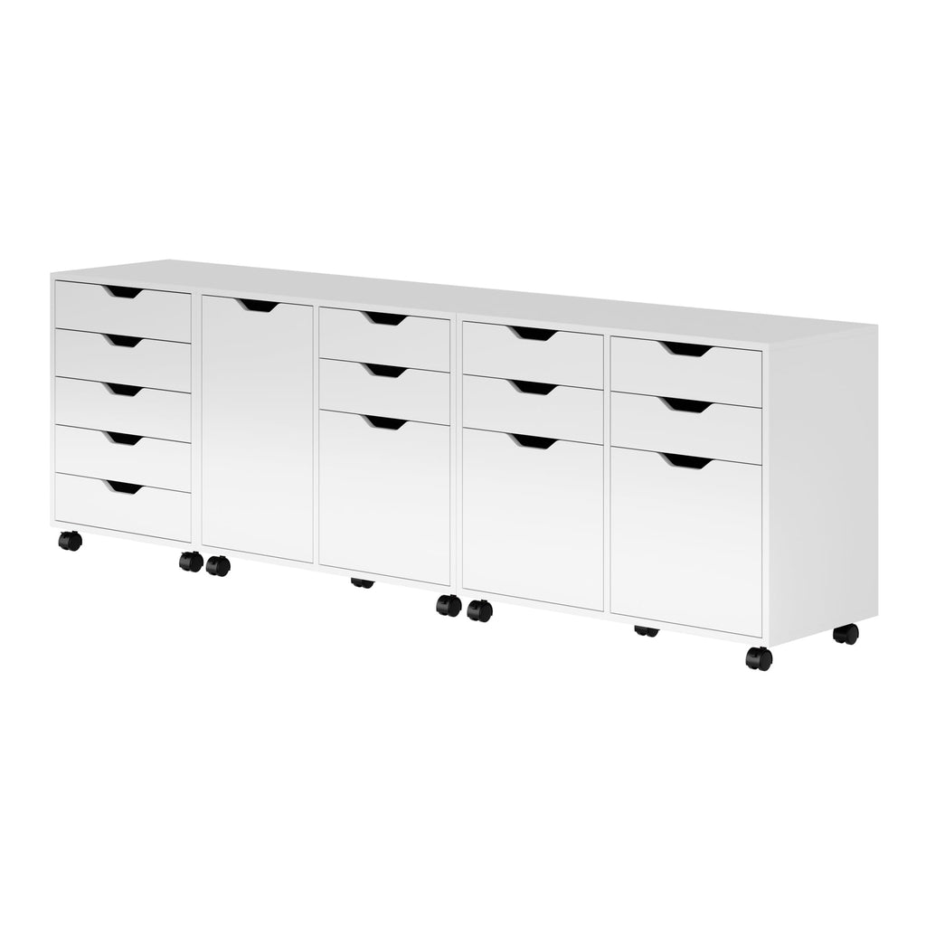 Winsome Wood 10346 Halifax 3-pc Storage Cabinet Set in White