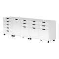 Winsome Wood 10346 Halifax 3-pc Storage Cabinet Set in White