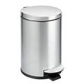 TIPGO Small Trash Can with Lid Soft Close, 4.5 Liters / 1.2 Gallon Bathroom Garbage Can, Mini Step Trash Bin, Stainless Steel Wa