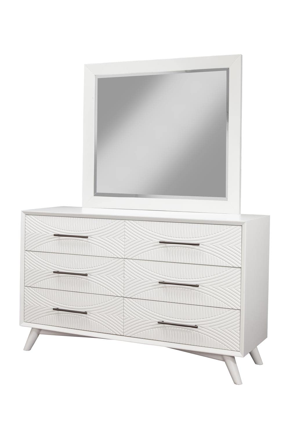 Alpine Furniture Tranquility Mirror, White