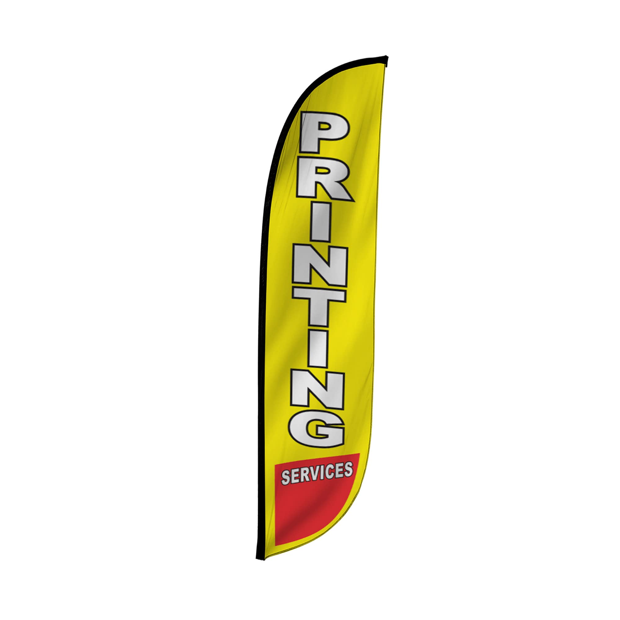 Lookourway Feather Flag - 12Ft Tall Advertising Flag Banner For Business And Events Promotion - Flag Only - Printing Services (1