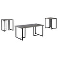 Coaster Home Furnishings Hartsook 3-Piece Occasional Set Weathered Grey and Black