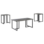 Coaster Home Furnishings Hartsook 3-Piece Occasional Set Weathered Grey and Black