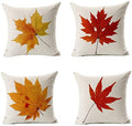 All Smiles Fall D  Cor Throw Pillow Covers 20X20 Set Of 4 For Home Thanksgiving Autumn Kitchen Decoration Couch Cushion, Outside