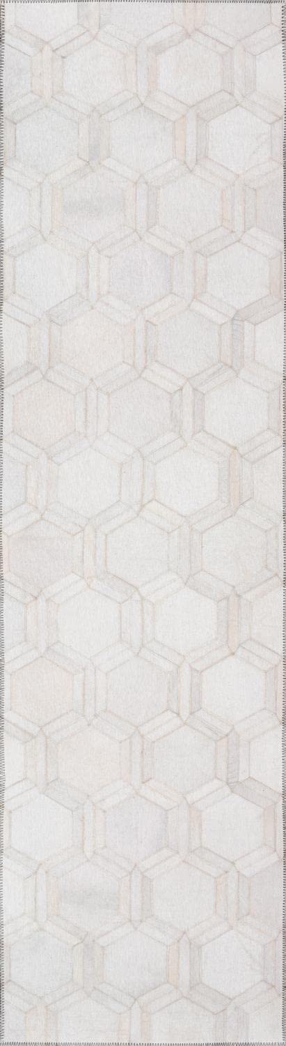 Dalyn Rugs Stetson Patchwork Faux Cowhide Ss1 Linen 2'3&quot; X 12'