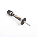 Renovators Supply Manufacturing Brass Door Stoppers 3.5 In Antique Brass Wall Mount Door Stop With Black Rubber Bumper Tip