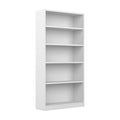 Bush Furniture Universal Tall 5 Shelf Bookcase in White, Vertical Storage and Display Bookshelf for Home Office or Living Room O