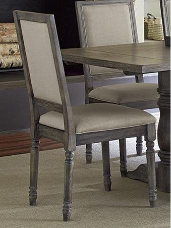 Progressive Furniture Muses Upholstered Back Chair In Dove Grey [Set Of 2]
