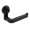 Toilet Paper Holder Wall Mount, ABS Vacuum Suction Cup Tissue Roll Holder for Bathroom Paper Dispenser (6.4x3.9 inch) (Black)