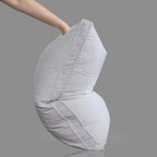Three Geese Pack Of 1 White Goose Feather Bed Pillows Queen/Standard Size- Soft 600 Thread Count 100% Cotton, Medium Firm,Soft S