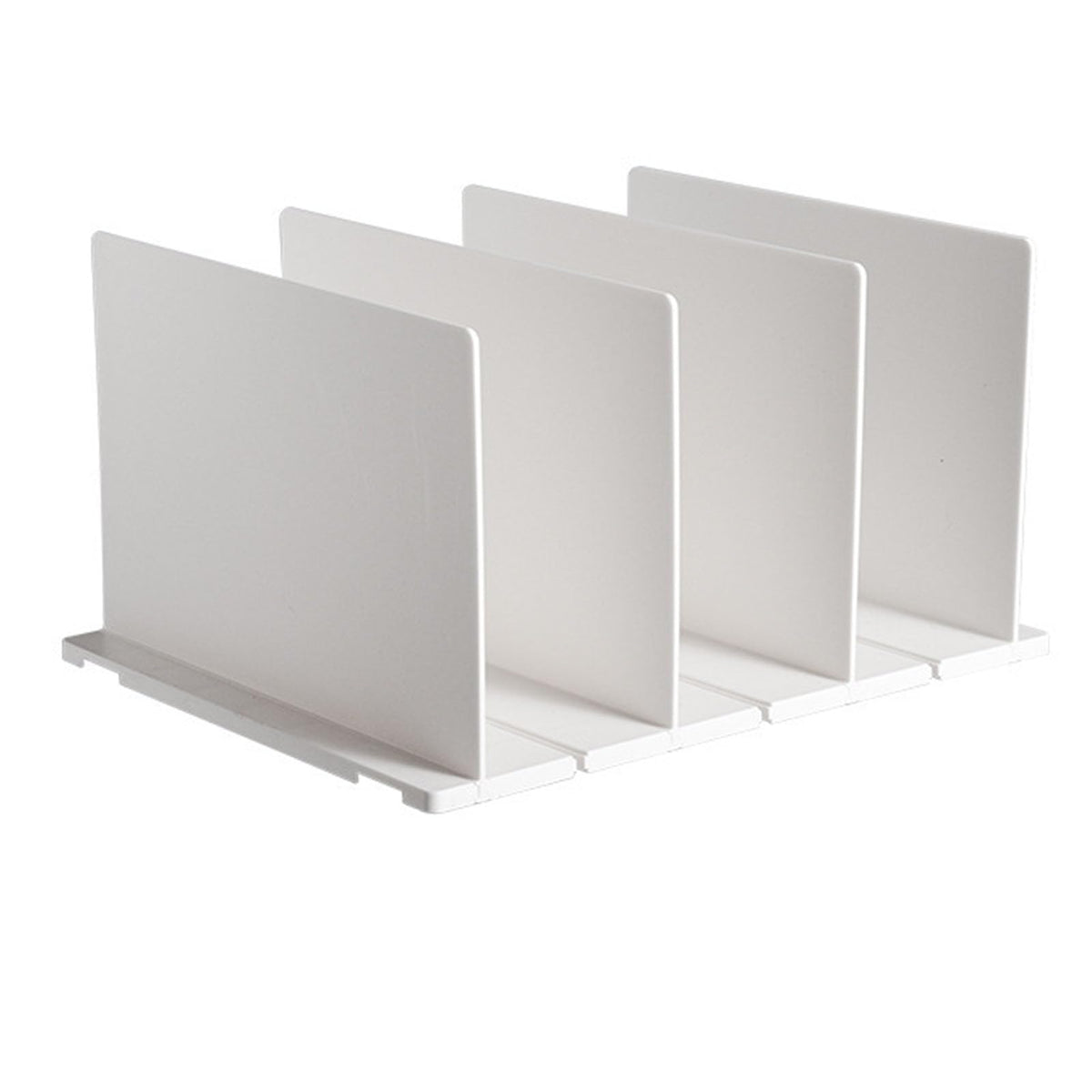 FITEGBAPY Shelf Divider White  Sturdy Plastic Adjustable Organizer for Handbags | Closet Separator Maximizes Storage Space | Ea