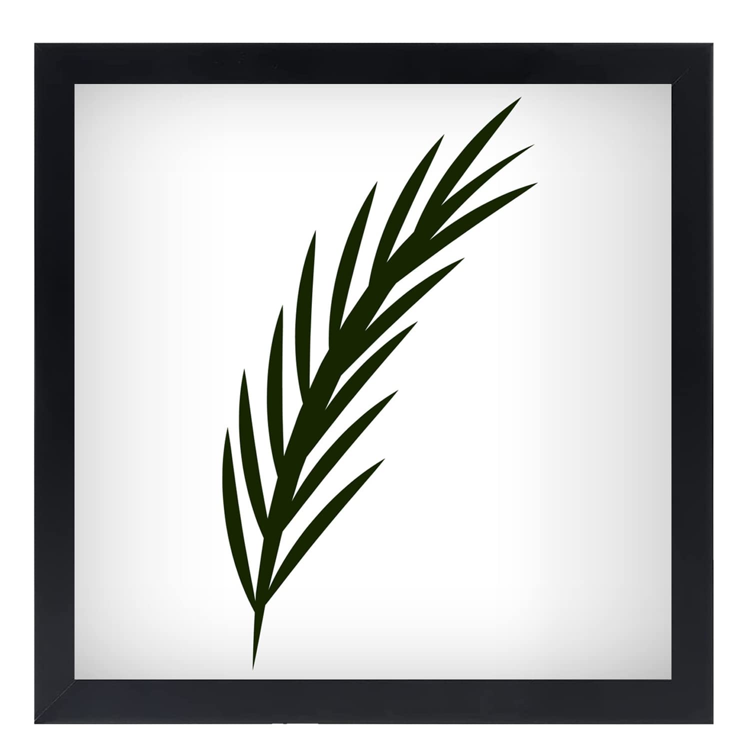 NAOKBOEE 12x12 Picture Frame in Black - Horizontal and Vertical Formats for Wall - Photo Frames with Shatter Resistant Plexiglas