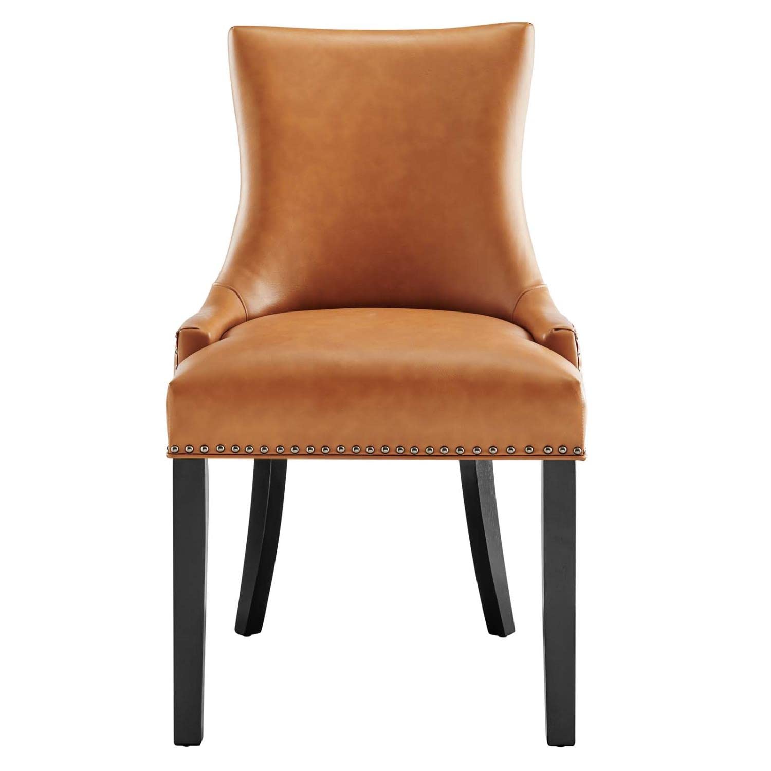 Modway Marquis Vegan Leather Dining Chair In Tan