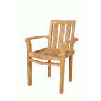 Anderson Teak Classic Stackable Dining Arm Chairs (Set of 4)