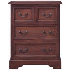 vidaXL Chest of Drawers Classical Brown Solid Mahogany Wood