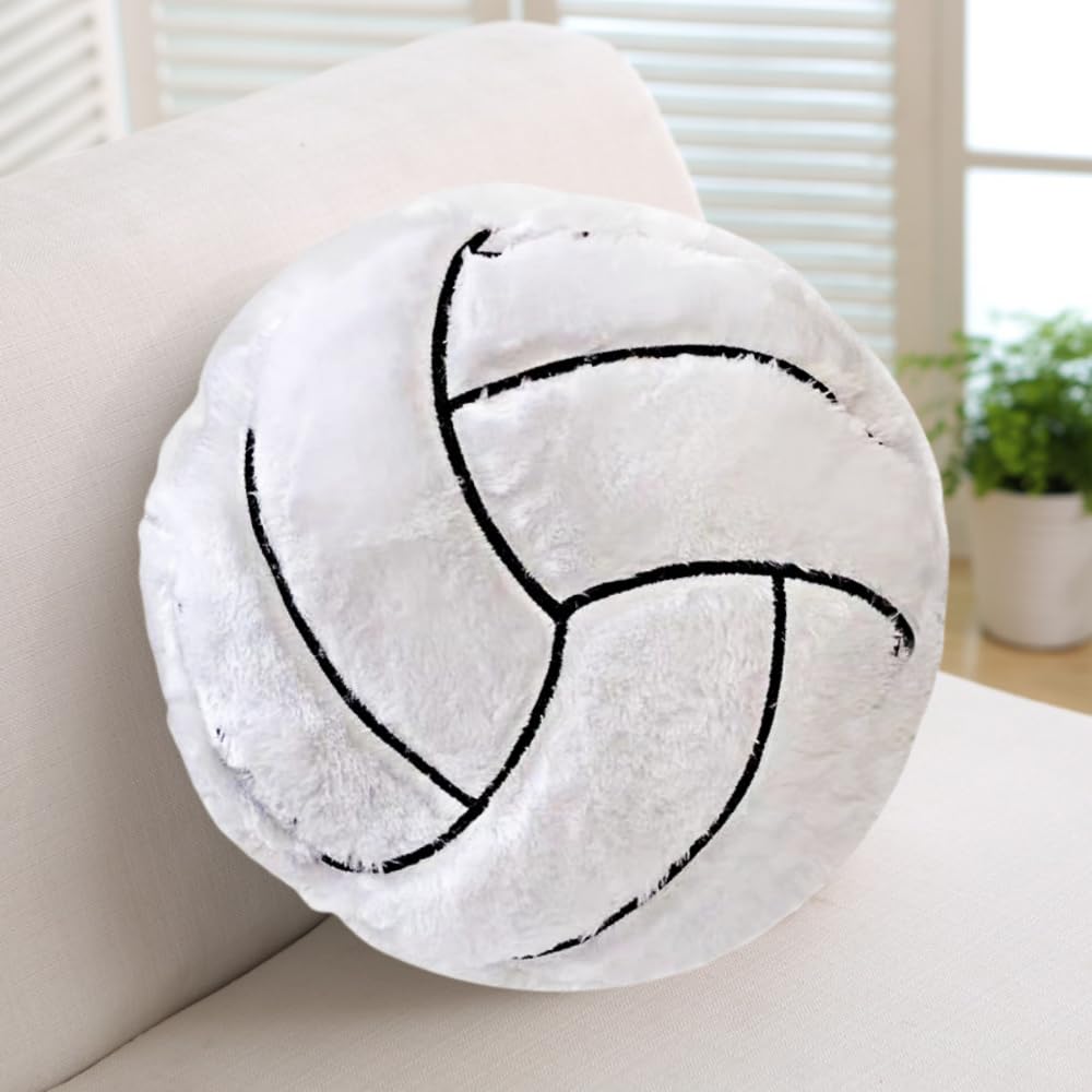 Xizhi 18' Volleyball Plush Pillow Fluffy Durable Stuffed Football Throw Pillow Ball Sports,Ball Pillow Soft Durable Sports Toy