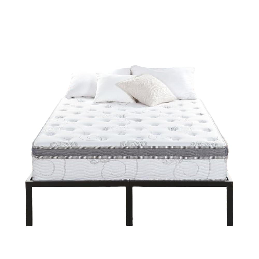 Olee Sleep Queen Mattress, 13 Inch Hybrid Mattress, Gel Infused Memory Foam, Pocket Spring for Support and Pressure Relief, Cert