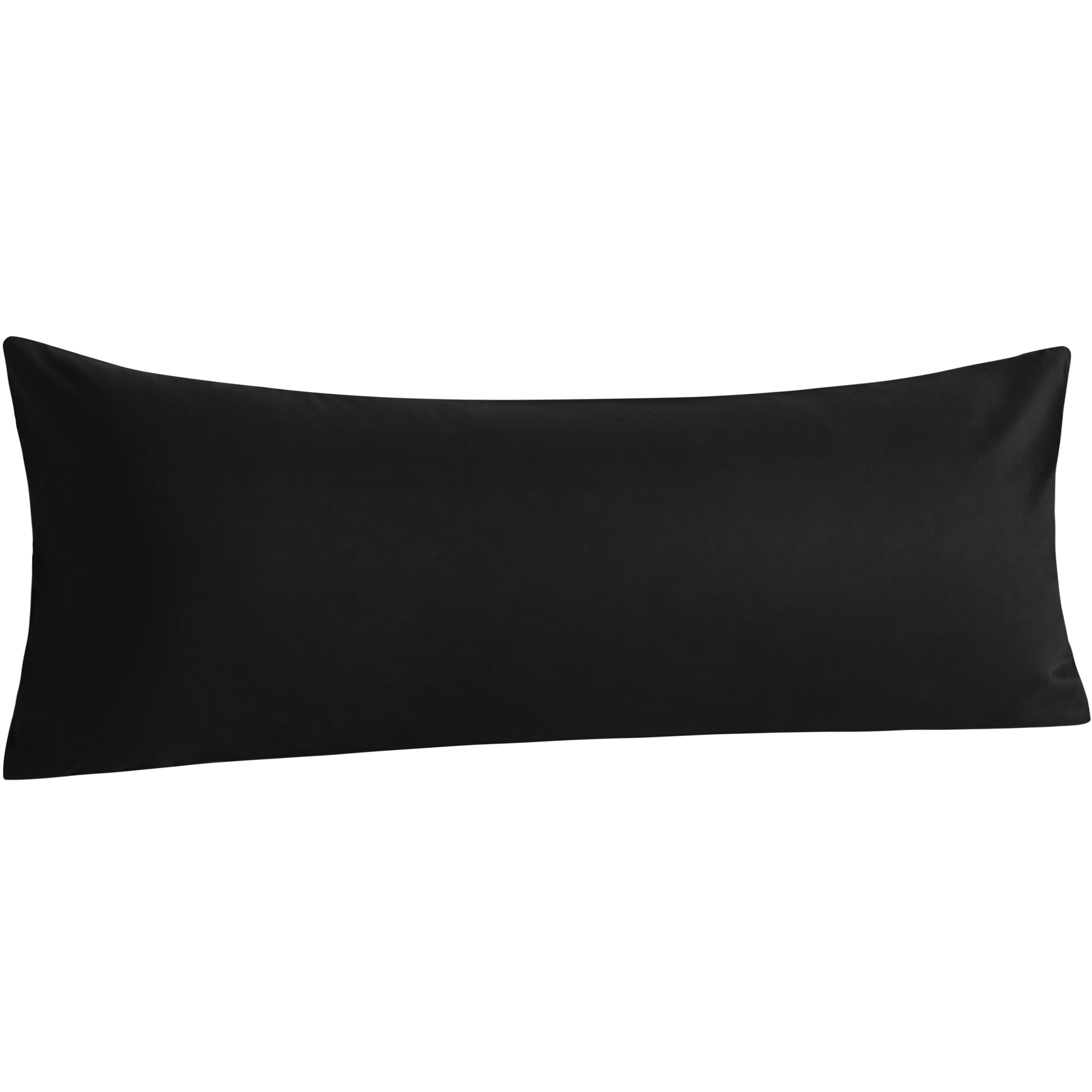 Ntbay Cotton Body Pillowcase - Envelope Closure 20X54 Pillowcase, Breathable And Soft Bed Pillow Case, Black